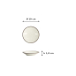 Preview: Plate Hime Kobiki Light Green, Stoneware, Ø 10 cm, Item No. 18862