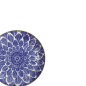 Preview: Teller Ohuke Dahlia Blau/Weiß, Porzellan, Ø 21,5 cm, Art.-Nr. 18888