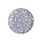 Preview: Plate Ten Karakusa Blue, White, Porcelain, Ø 21.5 cm, Item No. 18904