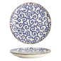Preview: Plate Ten Karakusa Blue, White, Porcelain, &Oslash; 25 cm