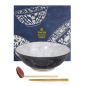 Preview: TDS, Ramen Bowl in Gift Box, Mixed Bowls Sakura, 3-piece set, Ø 19.7 x 7 cm (1000 ml), Item No. 22541