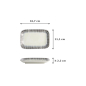 Preview: Sushi-Platte Shin Tokusa Blau/Weiß, Porzellan, 16,7 × 11,1 × 2,2 cm, Art.-Nr. 20246