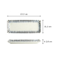 Preview: Sushi Plate Shin Tokusa Blue, White, Porcelain, 27.7 × 11.1 × 2.8 cm, Item No. 20248