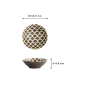 Preview: Rice Bowl Iga Matte Mermaid Design, Stoneware, 250 ml, Item No. 20332