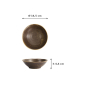 Preview: Reisschale Iga Matte, Keramik, 14,5 × 4,4 cm, Art.-Nr. 20334