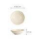 Preview: Rice Bowl Titanium Matte, Porcelain, 400 ml, Item No. 20358