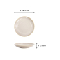 Preview: Plate Titanium Matte White, Porcelain, Ø 16.5 cm, Item No. 20370