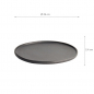 Preview: Ø 26x2.4cm Yuzu Black Round Plate with Rim  at Tokyo Design Studio (picture 7 of 7)