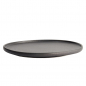 Preview: Ø 26x2.4cm Yuzu Black Round Plate with Rim  at Tokyo Design Studio (picture 4 of 7)
