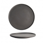 Preview: Ø 26x2.4cm Yuzu Black Round Plate with Rim  at Tokyo Design Studio (picture 1 of 7)