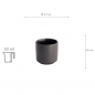 Preview: Art.-Nr. 20399 Yuzu Schwarz Sake-Tasse Ø 4.7x4.5cm 50ml  bei Tokyo Design Studio (Bild 6 von 6)