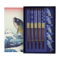 Preview: TDS, Chopstick Set, Fish, with chopstick rests, 5 pair, 22.5 cm, 10-piece set, Item No. 20903