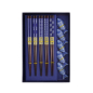Preview: TDS, Chopstick Set, Fish, with chopstick rests, 5 pair, 22.5 cm, 10-piece set, Item No. 20903