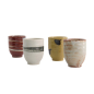 Preview: Cup Set Craft Geschenkbox C Assorted colours, 4-tlg., Porcelain, Ø 6.7 cm. Height 8.3 cm, 200 ml, Item No. 20916