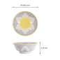 Preview: Ramen Bowl Lily Flower Purple, Porcelain, 1.2 l, Item No. 20934