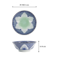 Preview: Ramenschale Lily Flower Blau, Porzellan, 1,2 l, Art.-Nr. 20935