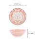 Preview: Ramenschale Kawaii Lucky Cat Rot, Porzellan, 1 l, Art.-Nr. 20953