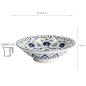 Preview: TDS, Ramen Bowl, Tokyo Blue, Mixed Bowls, Botan, Ø 25.4 x 7.8 cm 1600 ml, Item No. 20962