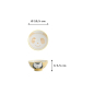 Preview: Rice Bowl Kawaii Panda Yellow, Porcelain, Ø 10.5 cm, Item No. 21001