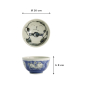 Preview: Reisschale Kawaii Cat Blau, Porzellan, 600 ml, Art.-Nr. 21027