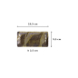 Preview: Sushi-Platte Aurora Blue Schwarz, Porzellan, 19,5 × 9,5 × 2,5 cm, Art.-Nr. 21068