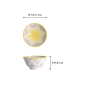 Preview: Tayo Bowl Lily Flower Purple, Porcelain, 300 ml, Item No. 21159