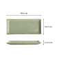 Preview: Servierplatte Vert Sauge Grün, Porzellan, 28,5 × 12,5 cm, Art.-Nr. 21353