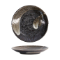 Preview: Teller Arahake Schwarz/Braun, Steinzeug, &Oslash; 22,7 cm