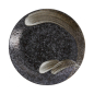 Preview: Plate Arahake Black, Brown, Stoneware, Ø 28.5 cm, Item No. 21426