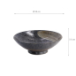 Preview: TDS, Bowl, Arahake, Black/Brown, Ø 24x7.5 cm, Item No. 21435