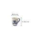 Preview: Tasse Kawaii Hokusai Blau/Gelb in Geschenkbox, Porzellan, 380 ml, Art.-Nr. 21531