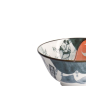 Preview: Rice Bowl Asakusa Sumo Red, Black, Porcelain, Ø 14.8 cm. Height 7 cm, 550 ml, Item No. 21557