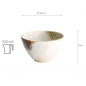 Preview: Weiß/Braun,Ø 13x8cm Yukishino Tayo Schale bei Tokyo Design Studio (Bild 6 von 6)