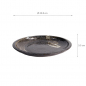 Preview: Arahake Black/Brown Large Round Plate at Tokyo Design Studio (picture 5 of 5)