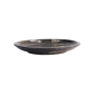 Preview: Plate Arahake Black, Brown, Stoneware, Ø 24.8 cm, Item No. 21614