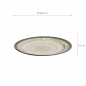 Preview: Black/White Asashio Large Round Plate at Tokyo Design Studio (picture 6 of 6)