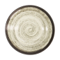Preview: Tiefer Teller Asashio Dunkelbraun/Beige, Steinzeug, Ø 29 cm, Art.-Nr. 21632