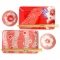 Preview: 4 Stück mit Essstäbchen Kawaii-Blume Sushi-Teller-Geschenkset bei Tokyo Design Studio (Bild 2 von 5)