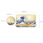 Preview: 4 Stück mit Essstäbchen Kawaii Hokusai Sushi-Teller-Geschenkset bei Tokyo Design Studio (Bild 6 von 6)