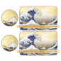 Preview: 4 Stück mit Essstäbchen Kawaii Hokusai Sushi-Teller-Geschenkset bei Tokyo Design Studio (Bild 2 von 6)