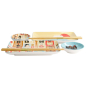Preview: Sushi-Set Kawaii Japan Blau/Weiß, 6-tlg., Porzellan, Art.-Nr. 21683