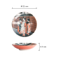 Preview: Pasta Plate Asakusa Geisha White, Red, Black, Porcelain, Ø 21 cm, Item No. 21787