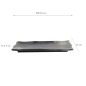 Preview: TDS, Groß Plate, Schwarz, 33x15x2.7cm, Art.-Nr. 21996