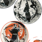 Preview: TDS, Tayo Bowls, Mixed Bowls Samurai Ninja, 4 pcs., Ø 14,8 cm, Item No. 22042