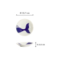 Preview: Teller Kawaii Walfisch Blau/Weiß, Porzellan, Ø 13,7 cm, Art.-Nr. 22080