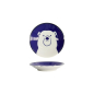 Preview: Plate Kawaii Polar Bear Blue, White, Porcelain, &Oslash; 13.7 cm