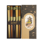 Preview: TDS, Chopstick Set 5 pair, Hexagon, Wood, Item No. 22236