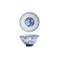 Preview: Rice Bowl Sakura Stripe Blue, Porcelain, &Oslash; 12.5 cm