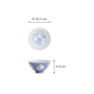 Preview: Reisschale Kawaii Karakusa Lucky Cat Blau, Porzellan, Ø 11,5 cm, Art.-Nr. 22250