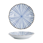 Preview: Teller Natsu Tokusa Blau/Wei&szlig;, Porzellan, &Oslash; 22 cm